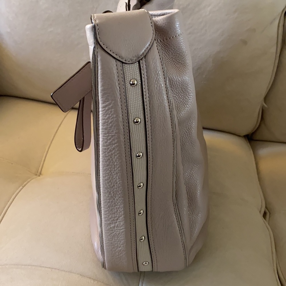 Coach Taupe Leather Shoulder Hobo Bag - Picture 3 of 8